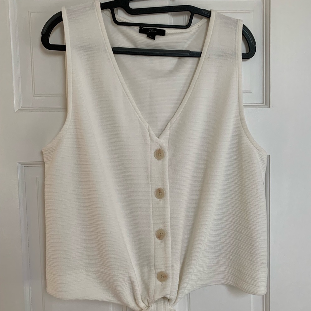 Jcrew Tie Front Tank Top